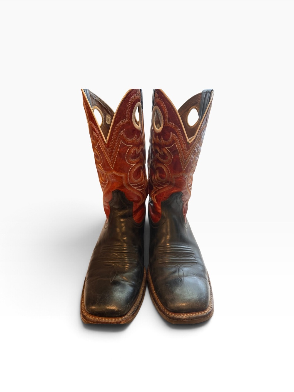 Ariat boots square toe 9EE western cowboy black